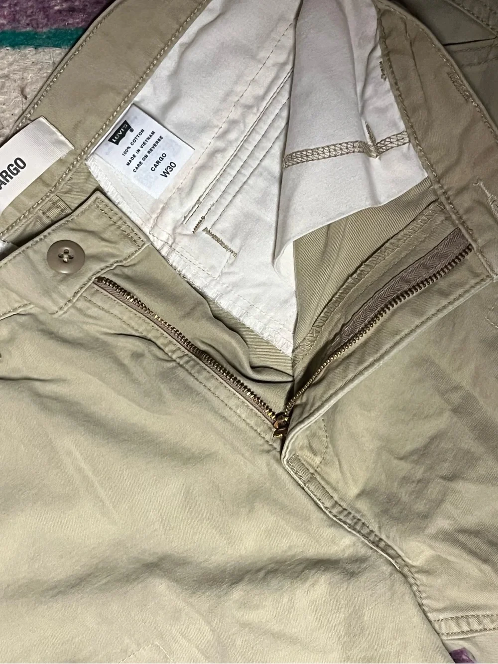 Levi’s Cargo Shorts W30 Khaki Utility Military Y2K Baggy Men’s Streetwear